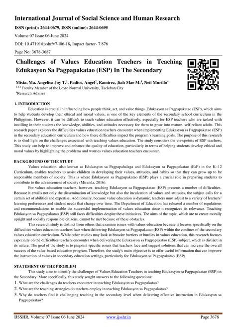 (PDF) Challenges in teaching edukasyon sa .